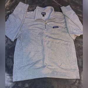 Light gray Patagonia half zip sweater